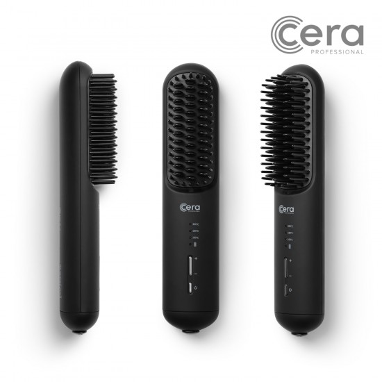 Cera Cordless Brush Straightener elektriskā bezvadu taisnošanas ķemme