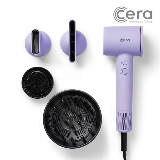 Cera Pro BLDC matu fēns lavandas krāsa 1600W