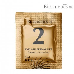 Biosmetics Eyelash Perm & Lift Cream Nr.2 neitralizējošs losjons skropstu liftingam un uzacu laminēšanai 1ml