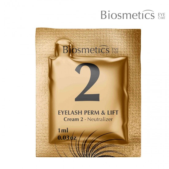 Biosmetics Eyelash Perm & Lift Cream Nr.2 neitralizējošs losjons skropstu liftingam un uzacu laminēšanai 1ml