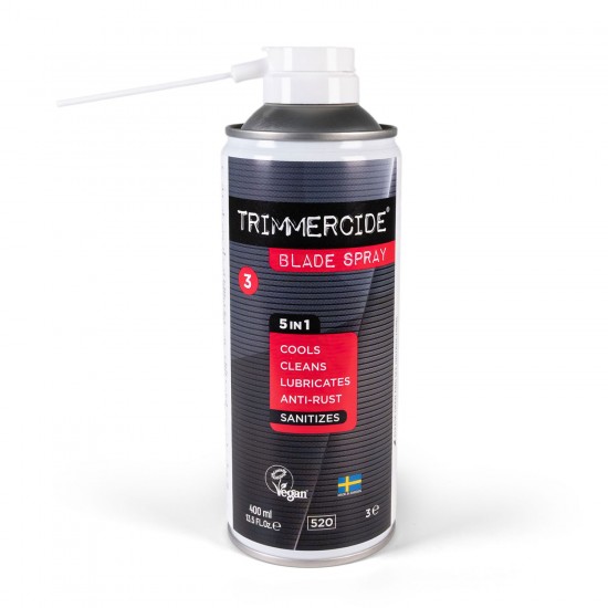 Trimmercide Blade Spray+ for lubricating blades of scissors and clippers 400ml