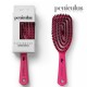 Peniculus Flexibrush Combo Bristles Pink ķemme ar īsiem 100% dabīgiem mežacūkas un gariem neilona sariem