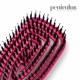 Peniculus Flexibrush Combo Bristles Pink ķemme ar īsiem 100% dabīgiem mežacūkas un gariem neilona sariem
