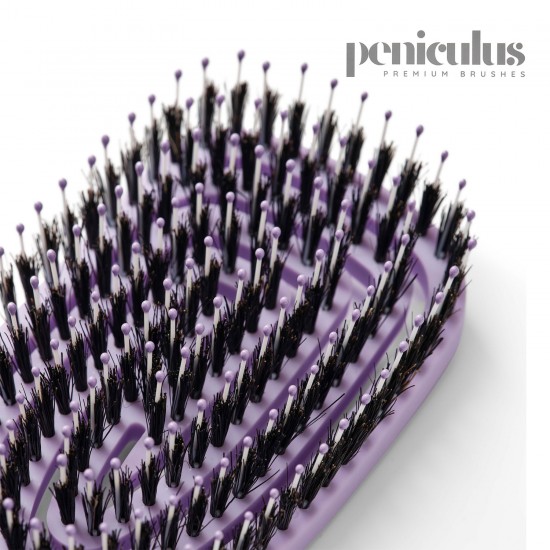 Peniculus Flexibrush Lavanda matu ķemme ar kombinētiem sariem