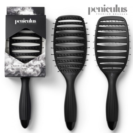 Peniculus Noir Collection Aero matu ķemme ātrai matu žāvēšanai un veidošanai