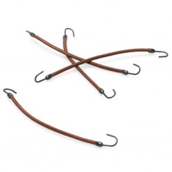 BraveHead резинки для волос со скобками коричневые 14см 12шт BraveHead резинки для волос со скобками коричневые 14см 12шт