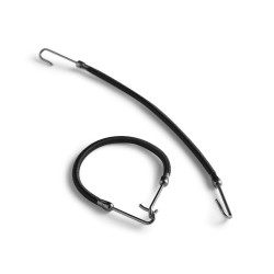 BraveHead резинки для волос со скобками BraveHead черные 14см 12шт BraveHead резинки для волос со скобками BraveHead черные 14см 12шт