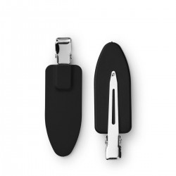 BraveHead Setting Сlip зажимы для волос прорезиненные черные 6 шт. BraveHead Setting Сlip зажимы для волос прорезиненные черные 6 шт.