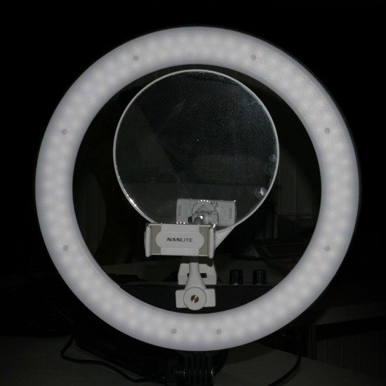 Galda LED Ring Light gredzena lampa grimam 24W ar somu un galda statīvu