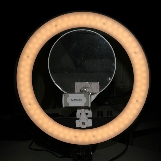 Galda LED Ring Light gredzena lampa grimam 24W ar somu un galda statīvu