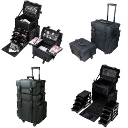 Сумка для грима макияжа 2в1 KC-N43 чёрная Сумка для грима макияжа 2в1 KC-N43 чёрная