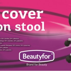 Beautyfor Velor cover for salon stool black Beautyfor Velor cover for salon stool black
