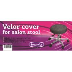 Beautyfor Velor cover for salon stool black