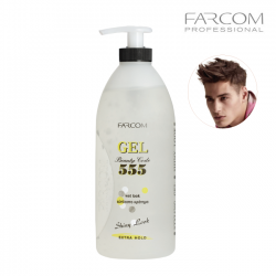 Farcom Gel 555 stipra fiksācija matu želeja 600ml Farcom Gel 555 stipra fiksācija matu želeja 600ml