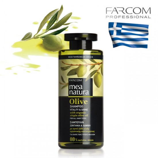 Farcom Mea Natura Olive Shampoo Vitality & Shine for all hair types 300ml