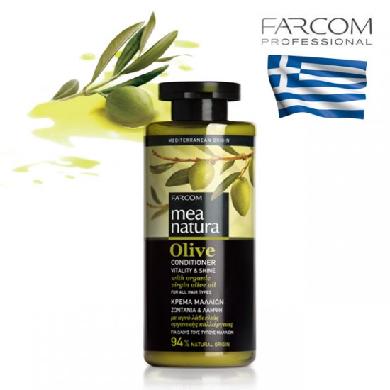 Farcom Mea Natura Olive Vitality & Shine kondicionieris visiem matu tipiem 300ml