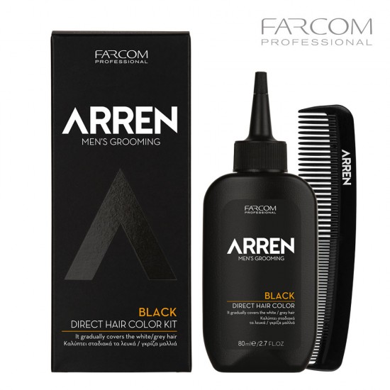Farcom Arren komplekts tiešai matu krāsošanai melns