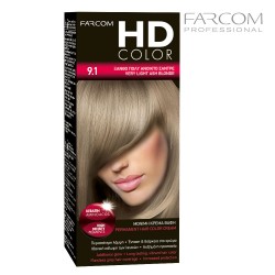 Farcom HDCOLOR Hair Set matu krāsošanas komplekts 9.1-Very Light Ash Blonde Farcom HDCOLOR Hair Set matu krāsošanas komplekts 9.1-Very Light Ash Blonde
