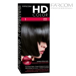 Farcom HDCOLOR Hair Set matu krāsošanas komplekts 1-Ebony Black Farcom HDCOLOR Hair Set matu krāsošanas komplekts 1-Ebony Black