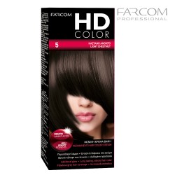 Farcom HDCOLOR Hair Set matu krāsošanas komplekts 5-Light Chestnut Farcom HDCOLOR Hair Set matu krāsošanas komplekts 5-Light Chestnut