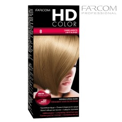 Farcom HDCOLOR Hair Set matu krāsošanas komplekts 8-Light Blonde Farcom HDCOLOR Hair Set matu krāsošanas komplekts 8-Light Blonde