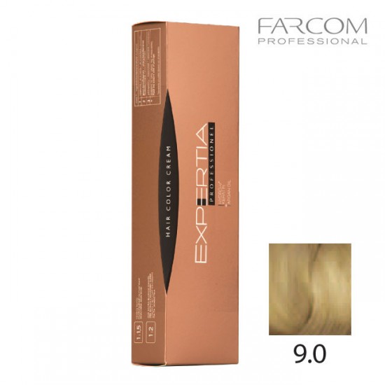 Farcom Expertia permanenta matu krēmkrāsa 100ml 9.0-VE Very light blonde