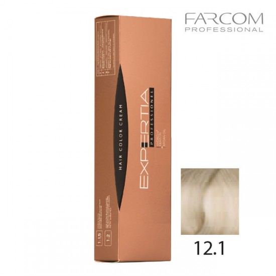 Farcom Expertia permanenta matu krēmkrāsa 100ml 12.1-VE Very light ash blonde