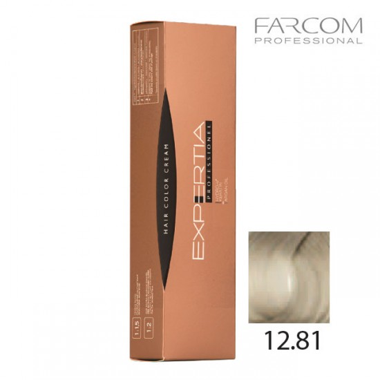 Farcom Expertia permanenta matu krēmkrāsa 100ml 12.81-V Very bright ash pearl