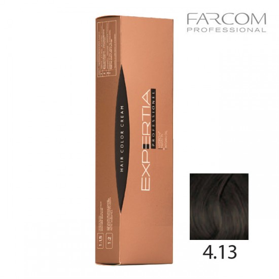 Farcom Expertia permanenta matu krēmkrāsa 100ml 4.13-A Amder brown