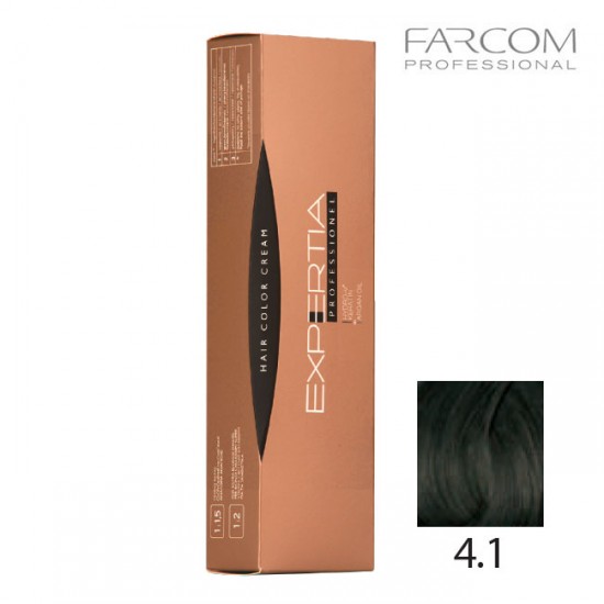 Farcom Expertia permanenta matu krēmkrāsa 100ml 4.1-AS Ash brown
