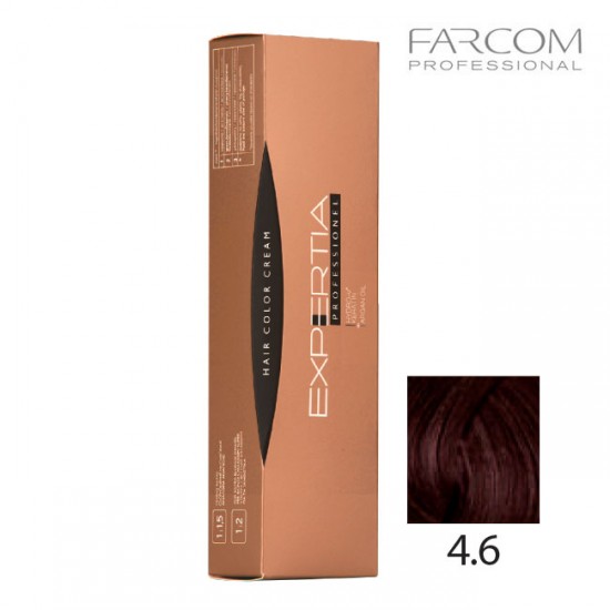 Farcom Expertia permanenta matu krēmkrāsa 100ml 4.6-RE Red brown