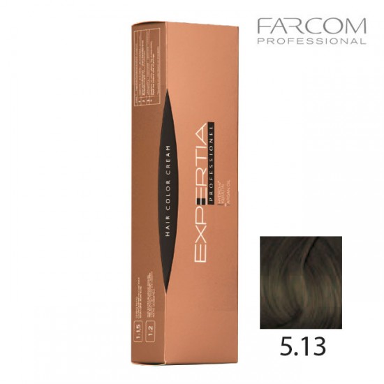 Farcom Expertia permanenta matu krēmkrāsa 100ml 5.13-LI Light amber brown
