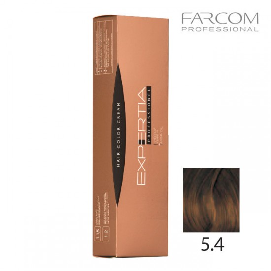 Farcom Expertia permanenta matu krēmkrāsa 100ml 5.4-LIG Light copper brown