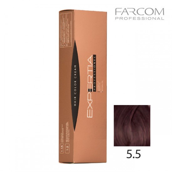 Farcom Expertia permanenta matu krēmkrāsa 100ml 5.5-LIG Light mahogany brown