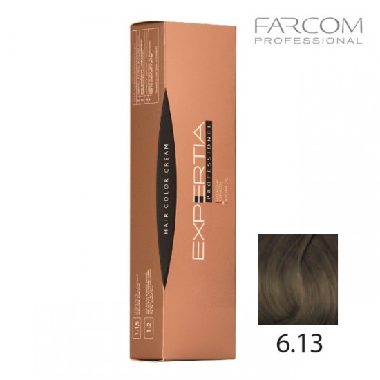 Farcom Expertia permanenta matu krēmkrāsa 100ml 6.13-DA Dark amber blonde