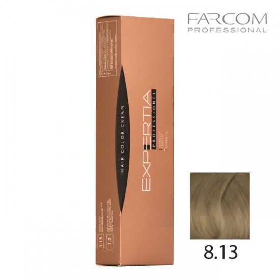 Farcom Expertia permanenta matu krēmkrāsa 100ml 8.13-LI Light amber blonde