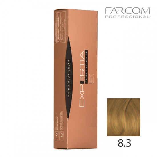 Farcom Expertia permanenta matu krēmkrāsa 100ml 8.3-LIG Light golden blonde