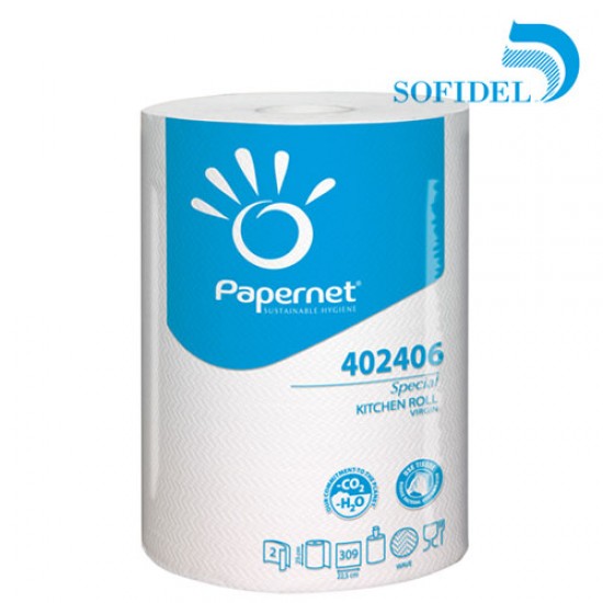 Papīra dvieļi Sofidel Unico 2 kārtas 23.4x22.3cm 309 lapas