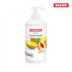 Pedibaehr Frucht-Fußcreme krēms kājām ar mango-persiku 500ml ar dozatoru Pedibaehr Frucht-Fußcreme krēms kājām ar mango-persiku 500ml ar dozatoru