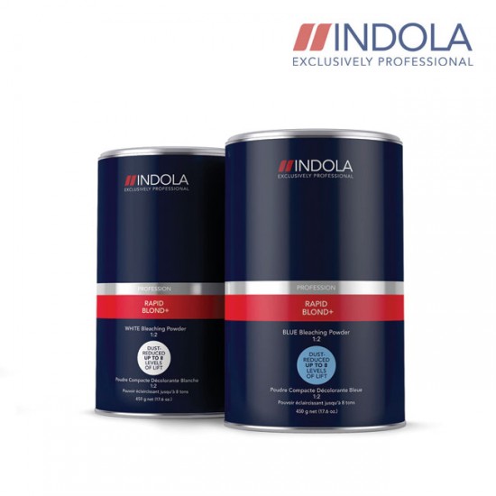 Indola Rapid Blond+ Blue обесцвечивающая пудра синяя 450g