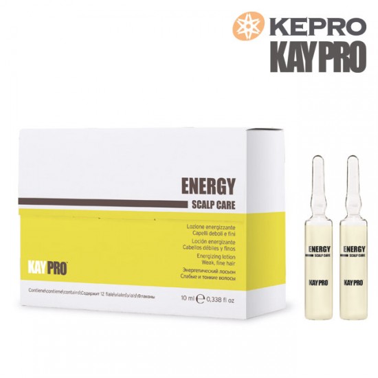 Kepro Kaypro Energy Scalp care losjons plāniem matiem 10mlx12gb
