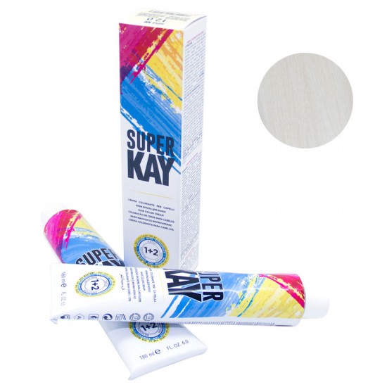 Kepro Super Kay matu krāsa ekstra super platīnu pelnu blond 12.0 180ml