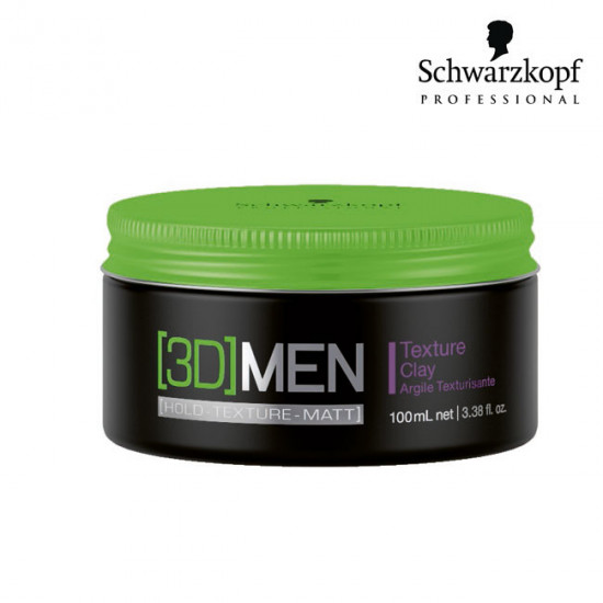 Schwarzkopf Pro 3D Men Texture Clay 100ml Schwarzkopf Pro 3D Men Texture Clay 100ml