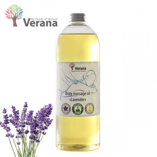 Verana Lavender Лаванда массажное масло для тела 1L