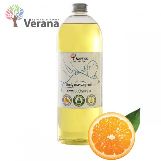Verana Sweet Orange Saldais apelsīns masāžas eļļa ķermenim 1L