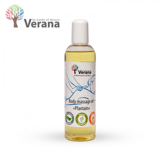 Verana Plantain Подорожник массажное масло для тела 250ml