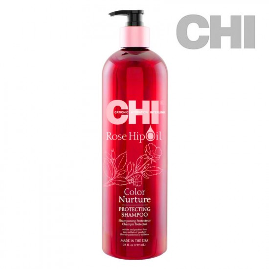 CHI Rose Hip Oil Protecting Shampoo šampūns 739ml