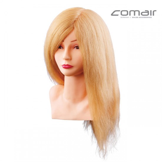 Manekena galva frizieriem - blonda mati 40cm