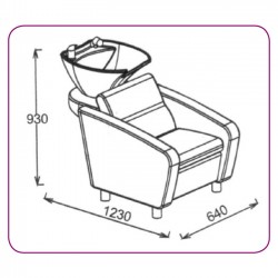 Парикмахерская мойка 556 коричневая Парикмахерская мойка 556 коричневая