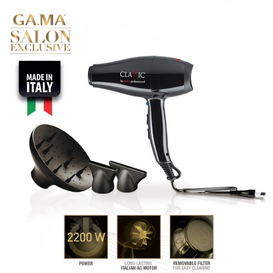 Gama Classic фен для волос 2200W чёрный